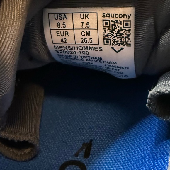 Saucony Black and White Athletic Sneakers main image 8